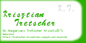 krisztian tretscher business card